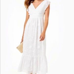 Lilly Pulitzer White Midi Dress